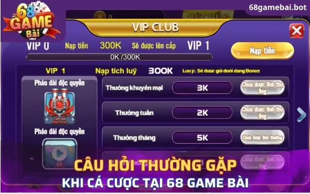 Câu hỏi thường gặp khi chơi đổi thưởng tại 68 Game Bài